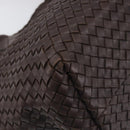 BOTTEGA VENETA INTRECCIATO Cabas PM Hand Bag Leather Brown 141498 Auth yk20767V-14