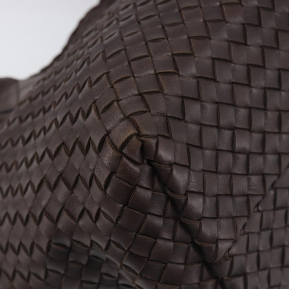 BOTTEGA VENETA INTRECCIATO Cabas PM Hand Bag Leather Brown 141498 Auth yk20767V