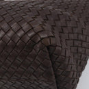 BOTTEGA VENETA INTRECCIATO Cabas PM Hand Bag Leather Brown 141498 Auth yk20767V-15