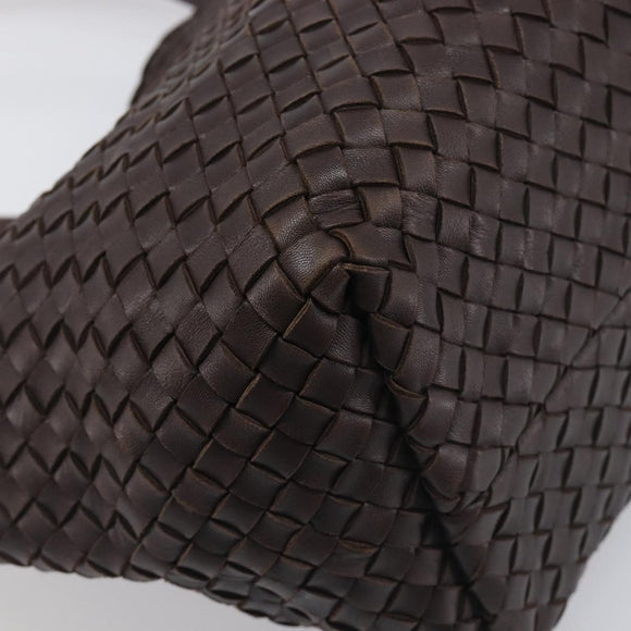 BOTTEGA VENETA INTRECCIATO Cabas PM Hand Bag Leather Brown 141498 Auth yk20767V
