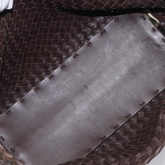 BOTTEGA VENETA INTRECCIATO Cabas PM Hand Bag Leather Brown 141498 Auth yk20767V