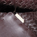 BOTTEGA VENETA INTRECCIATO Cabas PM Hand Bag Leather Brown 141498 Auth yk20767V-19