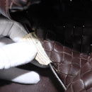 BOTTEGA VENETA INTRECCIATO Cabas PM Hand Bag Leather Brown 141498 Auth yk20767V-11