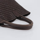 BOTTEGA VENETA INTRECCIATO Cabas PM Hand Bag Leather Brown 141498 Auth yk20767V-7