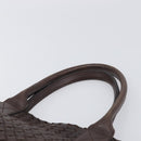 BOTTEGA VENETA INTRECCIATO Cabas PM Hand Bag Leather Brown 141498 Auth yk20767V-8