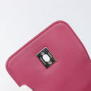 CHANEL Matelasse Chain Shoulder Bag Patent leather Pink Silver CC Auth yk20768V-20