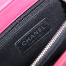 CHANEL Matelasse Chain Shoulder Bag Patent leather Pink Silver CC Auth yk20768V-21