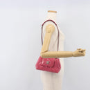 CHANEL Matelasse Chain Shoulder Bag Patent leather Pink Silver CC Auth yk20768V-29
