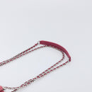 CHANEL Matelasse Chain Shoulder Bag Patent leather Pink Silver CC Auth yk20768V-14