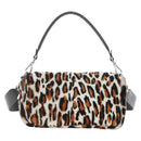 FENDI Leopard Pattern Mamma Baguette Bag Harako Leather 2way Auth yk20769SM-2