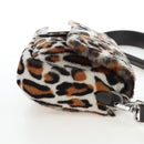 FENDI Leopard Pattern Mamma Baguette Bag Harako Leather 2way Auth yk20769SM-4