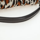 FENDI Leopard Pattern Mamma Baguette Bag Harako Leather 2way Auth yk20769SM-7