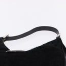 FENDI Mamma Baguette Hand Bag Harako leather Black Silver Auth yk20770A-14
