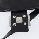 FENDI Mamma Baguette Shoulder Bag Leather Black Silver Auth yk20771SAM-9