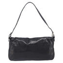 FENDI Mamma Baguette Shoulder Bag Leather Black Silver Auth yk20771SAM-2