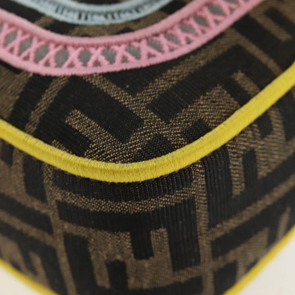 FENDI Zucca Canvas Mamma Baguette Embroidered Multicolor 8BR600 Auth yk20772SAM
