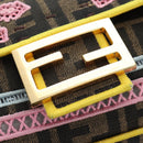 FENDI Zucca Canvas Mamma Baguette Embroidered Multicolor 8BR600 Auth yk20772SAM-23