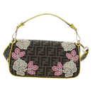 FENDI Zucca Canvas Mamma Baguette Embroidered Multicolor 8BR600 Auth yk20772SAM-2