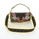 FENDI Zucca Canvas Mamma Baguette Embroidered Multicolor 8BR600 Auth yk20772SAM-12