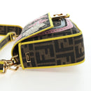 FENDI Zucca Canvas Mamma Baguette Embroidered Multicolor 8BR600 Auth yk20772SAM-3