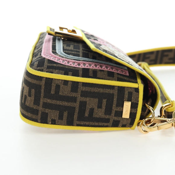 FENDI Zucca Canvas Mamma Baguette Embroidered Multicolor 8BR600 Auth yk20772SAM