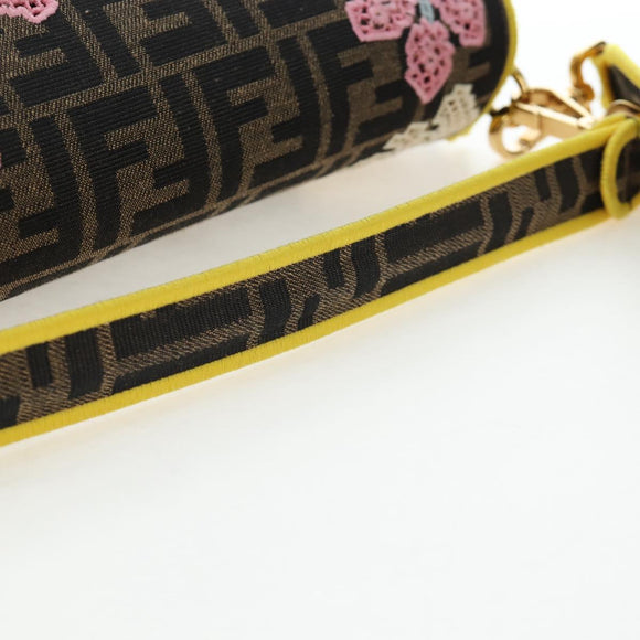 FENDI Zucca Canvas Mamma Baguette Embroidered Multicolor 8BR600 Auth yk20772SAM