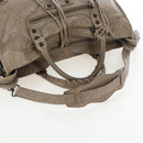 BALENCIAGA The City Hand Bag Leather Beige 115748 Auth yk20774M-9