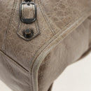 BALENCIAGA The City Hand Bag Leather Beige 115748 Auth yk20774M-19