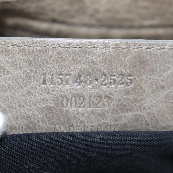 BALENCIAGA The City Hand Bag Leather Beige 115748 Auth yk20774M