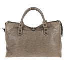 BALENCIAGA The City Hand Bag Leather Beige 115748 Auth yk20774M-2