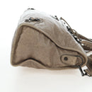BALENCIAGA The City Hand Bag Leather Beige 115748 Auth yk20774M-4