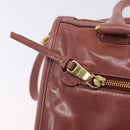 Miu Miu Matelasse Hand Bag Leather 2way Pink Gold Auth yk20776M-10