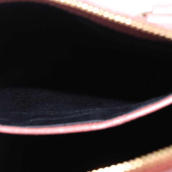 Miu Miu Matelasse Hand Bag Leather 2way Pink Gold Auth yk20776M