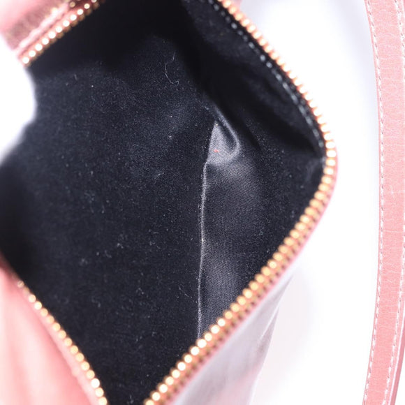 Miu Miu Matelasse Hand Bag Leather 2way Pink Gold Auth yk20776M