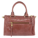 Miu Miu Matelasse Hand Bag Leather 2way Pink Gold Auth yk20776M-2