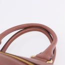 Miu Miu Matelasse Hand Bag Leather 2way Pink Gold Auth yk20776M-14
