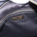 Miu Miu Shoulder Bag Leather Black Gold Auth yk20777M-19