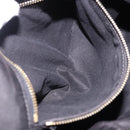 Miu Miu Shoulder Bag Leather Black Gold Auth yk20777M-23