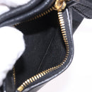 Miu Miu Shoulder Bag Leather Black Gold Auth yk20777M-24