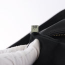 Miu Miu Shoulder Bag Leather Black Gold Auth yk20777M-12
