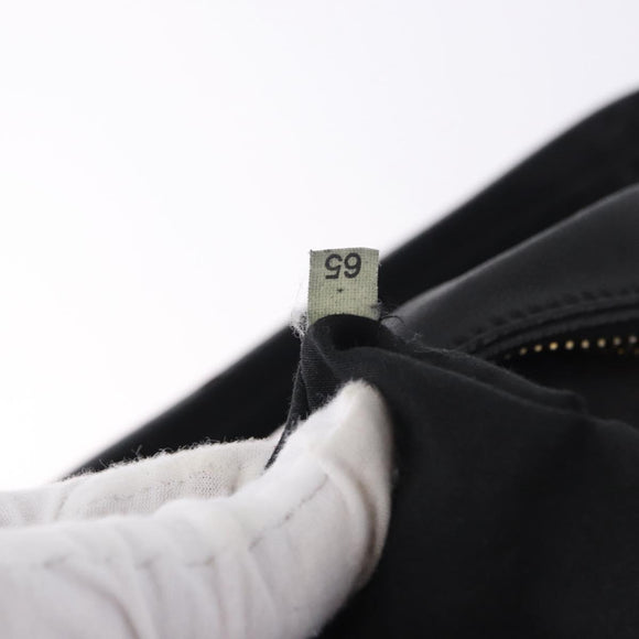 Miu Miu Shoulder Bag Leather Black Gold Auth yk20777M