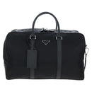 PRADA Boston Bag Nylon Leather 2way Black Silver 2VC007 Auth yk20779SAV-13