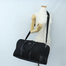 PRADA Boston Bag Nylon Leather 2way Black Silver 2VC007 Auth yk20779SAV-32