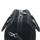 PRADA Boston Bag Nylon Leather 2way Black Silver 2VC007 Auth yk20779SAV-6