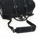 PRADA Boston Bag Nylon Leather 2way Black Silver 2VC007 Auth yk20779SAV-8