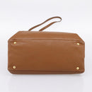 Miu Miu Hand Bag Leather 2way Brown Gold Auth yk20781M-5