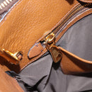 Miu Miu Hand Bag Leather 2way Brown Gold Auth yk20781M-24