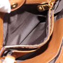 Miu Miu Hand Bag Leather 2way Brown Gold Auth yk20781M-25