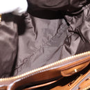 Miu Miu Hand Bag Leather 2way Brown Gold Auth yk20781M-27