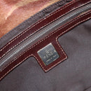 FENDI Mamma Baguette Hand Bag Harako Leather Brown Silver Auth yk20783A-23